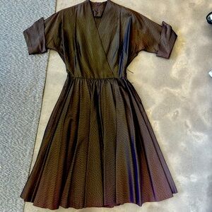 Vintage 1950s Bronze Dress